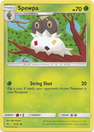 Spewpa 7 131 Uncommon Sun Moon Forbidden Light Singles Spewpa 7 131 Uncommon Sun Moon Forbidden Light Singles