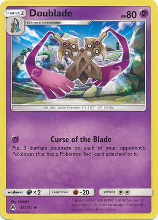 Doublade 48 131 Uncommon Sun Moon Forbidden Light Singles Doublade 48 131 Uncommon Sun Moon Forbidden Light Singles