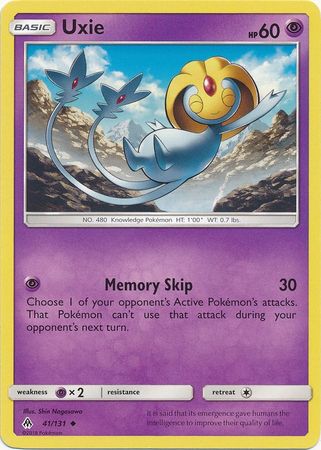 Uxie 41 131 Uncommon Sun Moon Forbidden Light Singles Uxie 41 131 Uncommon Sun Moon Forbidden Light Singles