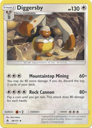 Diggersby 98 131 Uncommon Sun Moon Forbidden Light Singles Diggersby 98 131 Uncommon Sun Moon Forbidden Light Singles