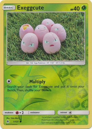 Exeggcute 1 131 Common Reverse Holo Sun Moon Forbidden Light Reverse Holo Singles Exeggcute 1 131 Common Reverse Holo Sun Moon Forbidden Light Reverse Holo Singles