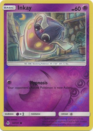 Inkay 50 131 Common Reverse Holo Sun Moon Forbidden Light Reverse Holo Singles Inkay 50 131 Common Reverse Holo Sun Moon Forbidden Light Reverse Holo Singles