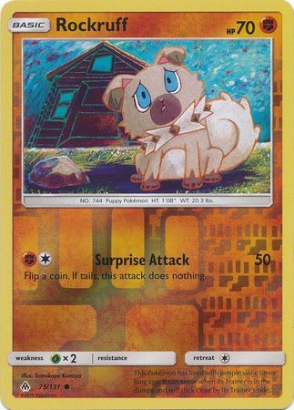Rockruff 75 131 Common Reverse Holo Sun Moon Forbidden Light Reverse Holo Singles Rockruff 75 131 Common Reverse Holo Sun Moon Forbidden Light Reverse Holo Singles