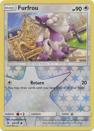 Furfrou 99 131 Common Reverse Holo Sun Moon Forbidden Light Reverse Holo Singles Furfrou 99 131 Common Reverse Holo Sun Moon Forbidden Light Reverse Holo Singles
