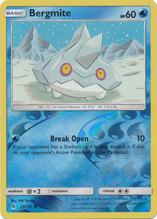 Bergmite 29 131 Common Reverse Holo Sun Moon Forbidden Light Reverse Holo Singles Bergmite 29 131 Common Reverse Holo Sun Moon Forbidden Light Reverse Holo Singles
