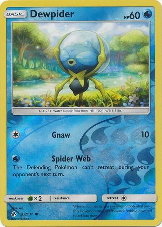 Dewpider 32 131 Common Reverse Holo Dewpider 32 131 Common Reverse Holo