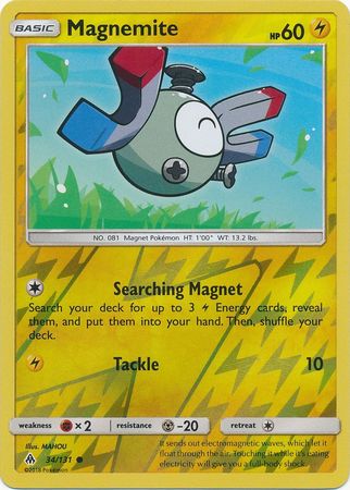 Magnemite 34 131 Common Reverse Holo Sun Moon Forbidden Light Reverse Holo Singles Magnemite 34 131 Common Reverse Holo Sun Moon Forbidden Light Reverse Holo Singles