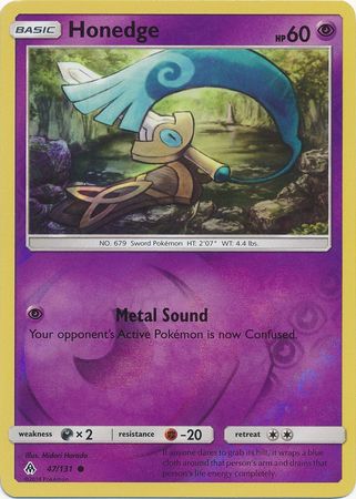 Honedge 47 131 Common Reverse Holo Sun Moon Forbidden Light Reverse Holo Singles Honedge 47 131 Common Reverse Holo Sun Moon Forbidden Light Reverse Holo Singles