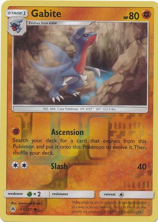 Gabite 61 131 Uncommon Reverse Holo Gabite 61 131 Uncommon Reverse Holo