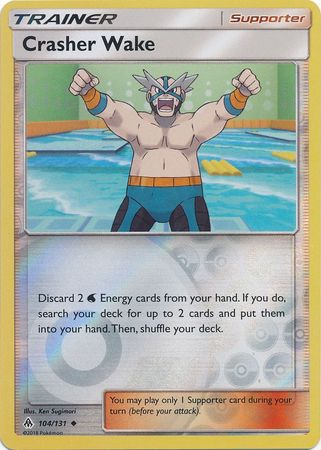 Crasher Wake 104 131 Uncommon Reverse Holo Sun Moon Forbidden Light Reverse Holo Singles Crasher Wake 104 131 Uncommon Reverse Holo Sun Moon Forbidden Light Reverse Holo Singles