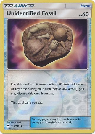 Unidentified Fossil 116 131 Uncommon Reverse Holo Sun Moon Forbidden Light Reverse Holo Singles Unidentified Fossil 116 131 Uncommon Reverse Holo Sun Moon Forbidden Light Reverse Holo Singles