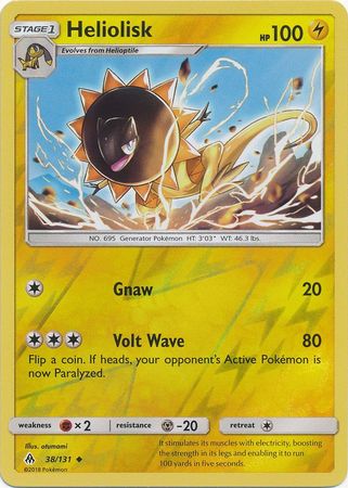 Heliolisk 38 131 Uncommon Reverse Holo Sun Moon Forbidden Light Reverse Holo Singles Heliolisk 38 131 Uncommon Reverse Holo Sun Moon Forbidden Light Reverse Holo Singles