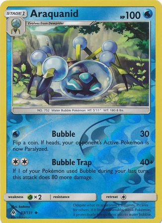 Araquanid 33 131 Uncommon Reverse Holo Araquanid 33 131 Uncommon Reverse Holo