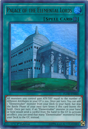 Palace of the Elemental Lords FLOD EN060 Ultra Rare 1st Edition Palace of the Elemental Lords FLOD EN060 Ultra Rare 1st Edition