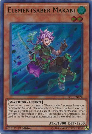 Elementsaber Makani FLOD EN020 Ultra Rare 1st Edition Flames of Destruction 1st Edition Singles Elementsaber Makani FLOD EN020 Ultra Rare 1st Edition Flames of Destruction 1st Edition Singles