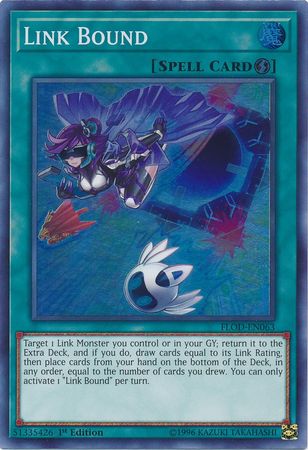 Link Bound FLOD EN063 Super Rare 1st Edition Link Bound FLOD EN063 Super Rare 1st Edition
