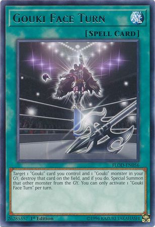 Gouki Face Turn FLOD EN056 Rare 1st Edition Gouki Face Turn FLOD EN056 Rare 1st Edition