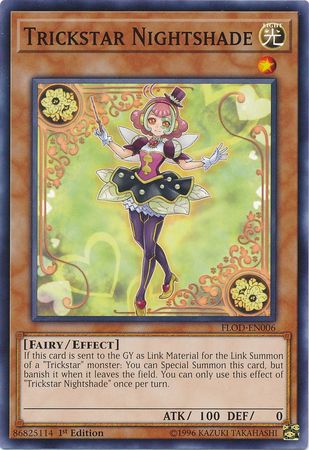 Trickstar Nightshade FLOD EN006 Common 1st Edition Trickstar Nightshade FLOD EN006 Common 1st Edition