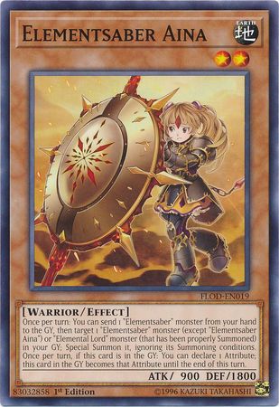 Elementsaber Aina FLOD EN019 Common 1st Edition Elementsaber Aina FLOD EN019 Common 1st Edition