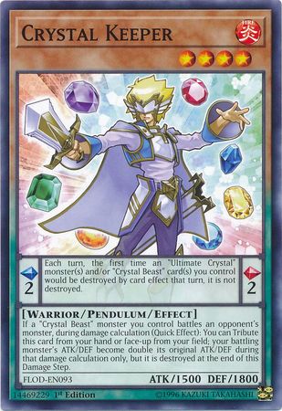 Crystal Keeper FLOD EN093 Common 1st Edition Crystal Keeper FLOD EN093 Common 1st Edition
