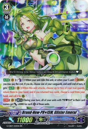 Brand New PRISM Glister Emeral G CB07 013EN Double Rare RR Brand New PRISM Glister Emeral G CB07 013EN Double Rare RR