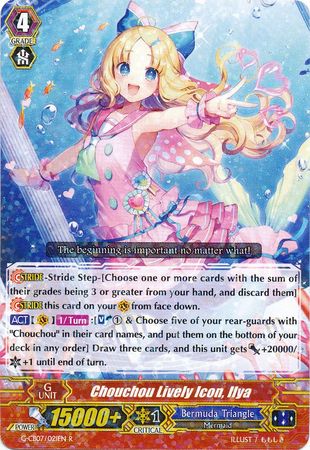 Chouchou Lively Icon Ilya G CB07 021EN Rare R Chouchou Lively Icon Ilya G CB07 021EN Rare R