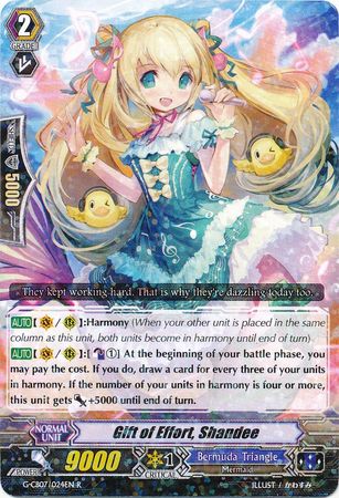 Gift of Effort Shandee G CB07 024EN Rare R G Clan Booster 7 Divas Festa Singles Gift of Effort Shandee G CB07 024EN Rare R G Clan Booster 7 Divas Festa Singles