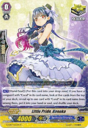 Little Pride Honoka G CB07 033EN Rare R Little Pride Honoka G CB07 033EN Rare R