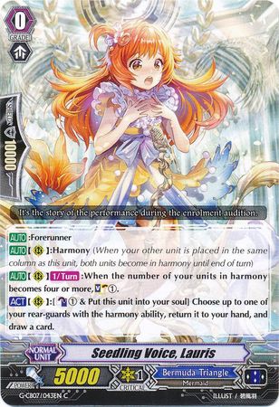 Seedling Voice Lauris G CB07 043EN Common C Seedling Voice Lauris G CB07 043EN Common C