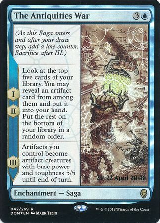 The Antiquities War 042 269 DOM Prerelease Foil Promo Magic The Gathering Promo Cards The Antiquities War 042 269 DOM Prerelease Foil Promo Magic The Gathering Promo Cards