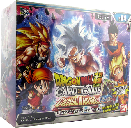 Dragon Ball Super Series 4 Colossal Warfare Special Set 4 Booster Packs Sealed 