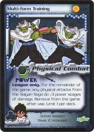 Multi form Training L1 2 Foil Promo Dragon Ball Z GT Score Promos Multi form Training L1 2 Foil Promo Dragon Ball Z GT Score Promos