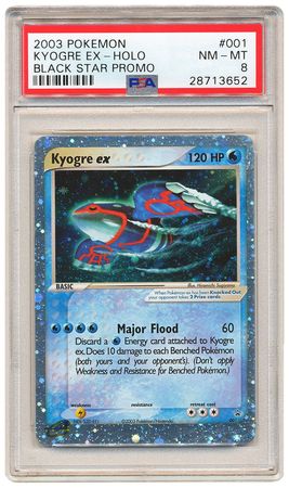 Kyogre EX 001 PSA NM MT 8 Holo Promo 3652 Pokemon Promo Cards Kyogre EX 001 PSA NM MT 8 Holo Promo 3652 Pokemon Promo Cards