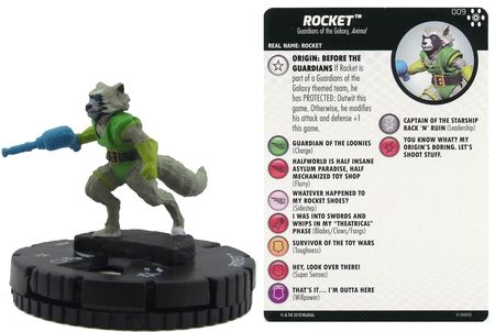 Rocket 009 Avengers Infinity Marvel Heroclix Rocket 009 Avengers Infinity Marvel Heroclix