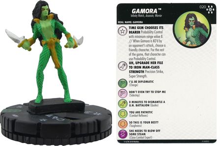 Gamora 020 Avengers Infinity Marvel Heroclix Gamora 020 Avengers Infinity Marvel Heroclix
