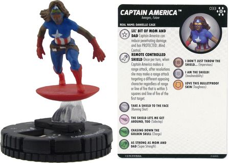 HEROCLIX AVENGERS INFINITY #033 Captain America *Rare* 