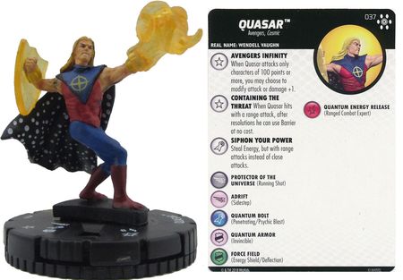 QUASAR 037 Avengers Infinity Marvel HeroClix Super Rare 