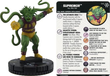 042 Marvel Avengers Infinity HeroClix Miniature Super Rare Supremor