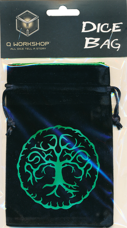Q Workshop Forest Black Green Dice Bag BFOR121 Q Workshop Forest Black Green Dice Bag BFOR121
