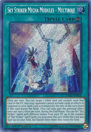 Sky Striker Mecha Modules Multirole DASA EN038 Secret Rare 1st Edition Sky Striker Mecha Modules Multirole DASA EN038 Secret Rare 1st Edition