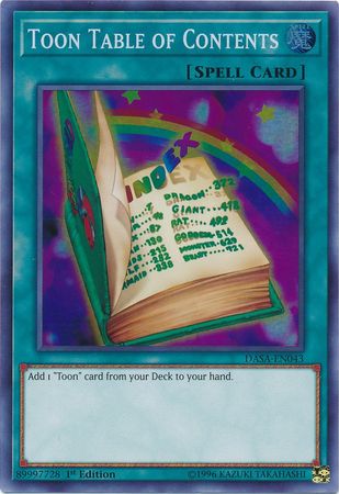 Toon Table of Contents - Yugioh | TrollAndToad