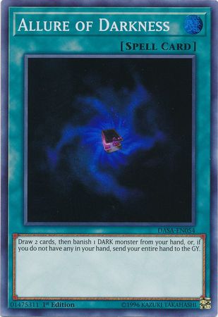 Details about   YuGiOh Spell Card Allure of Darkness SS05-ENA26 1st Edition Common