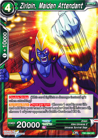Zirloin Maiden Attendant TB1 064 Uncommon Tournament of Power Non Foil Singles Zirloin Maiden Attendant TB1 064 Uncommon Tournament of Power Non Foil Singles