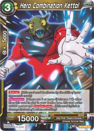 Hero Combination Kettol TB1 089 Uncommon Tournament of Power Non Foil Singles Hero Combination Kettol TB1 089 Uncommon Tournament of Power Non Foil Singles