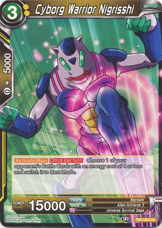 Cyborg Warrior Nigrisshi TB1 093 Uncommon Tournament of Power Non Foil Singles Cyborg Warrior Nigrisshi TB1 093 Uncommon Tournament of Power Non Foil Singles
