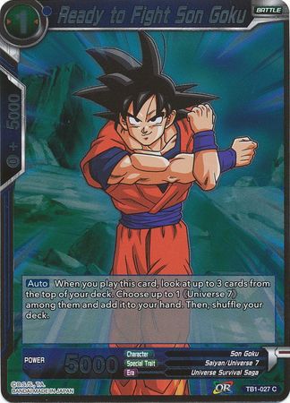 Son Goku - Ready selling to fight