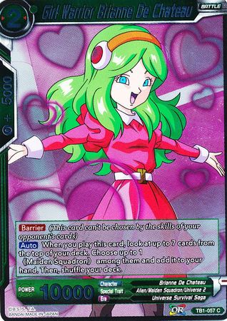 Girl Warrior Brianne De Chateau TB1 057 Foil Common Girl Warrior Brianne De Chateau TB1 057 Foil Common