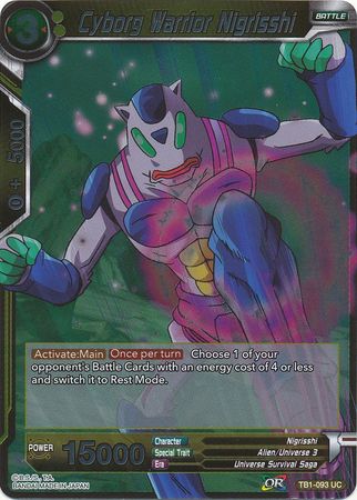 Cyborg Warrior Nigrisshi TB1 093 Foil Uncommon Cyborg Warrior Nigrisshi TB1 093 Foil Uncommon