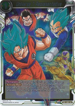 Universe 7 Representative TB1 095 Foil Uncommon Universe 7 Representative TB1 095 Foil Uncommon
