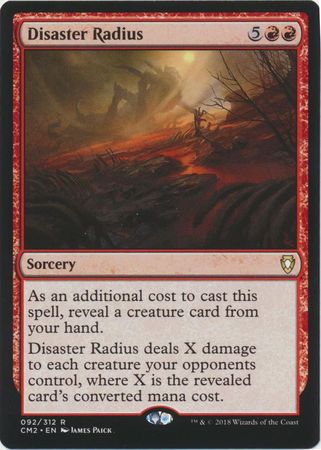 Disaster Radius 092 312 Commander Anthology Volume II Singles Disaster Radius 092 312 Commander Anthology Volume II Singles
